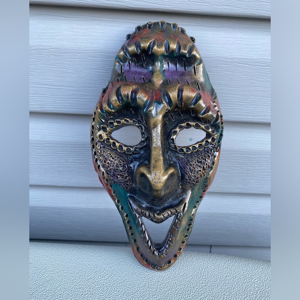 Clay Mask Pottery wall decor art